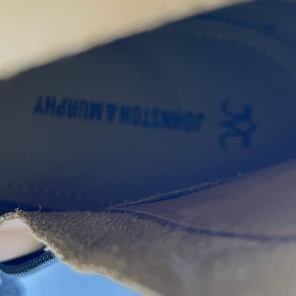 Johnston & Murphy Black Leather Knee-High Boots – Sleek Toe, V-Cut, Size 7M - Picture 12 of 13